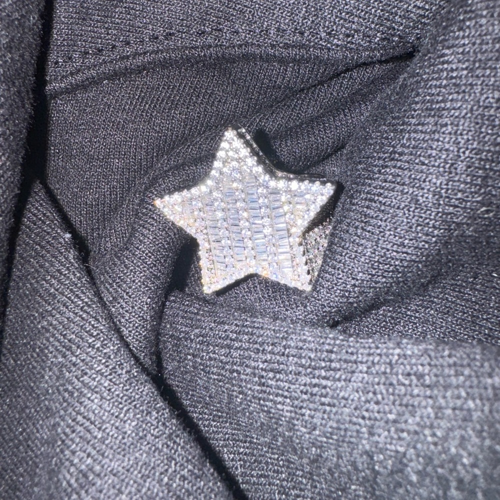 925 Silver Star Ring